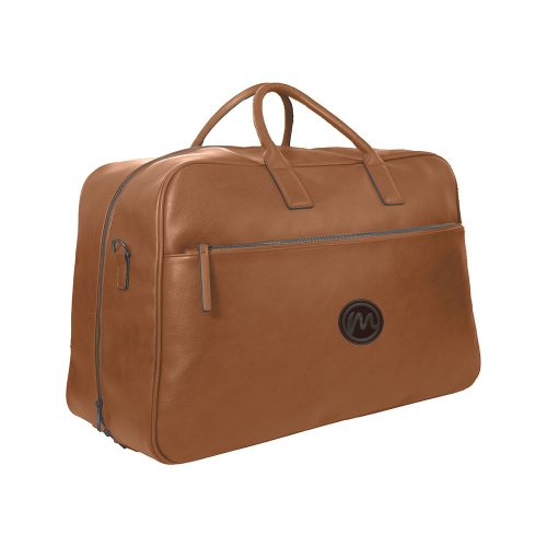 Apex Duffle Bag shown in Cognac | Side View