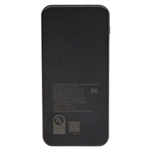 UL Certified | Digital Display Power Bank 10,000 mAh