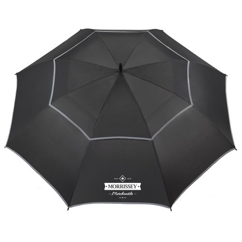 62" Golf Umbrella with Reflective Trim | Canopy View