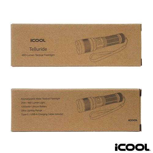 Packaging for the iCool Telluride Tactical Flashlight