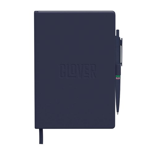 Neoskin® Hard Cover Journal Combo shown in Navy Blue