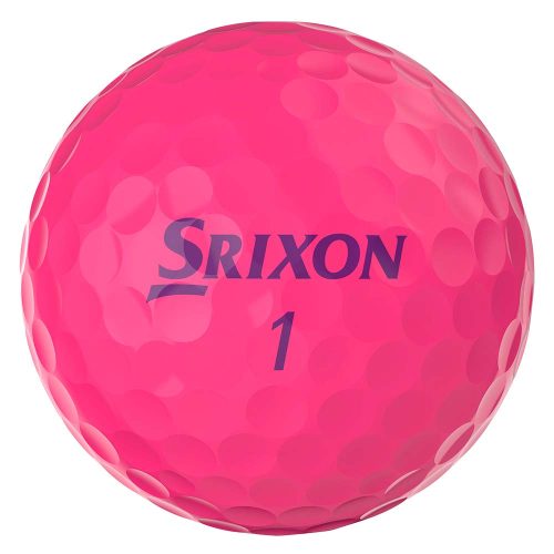 Srixon Soft Feel Golf Ball in Pink. Great for Breast Cancer Awareness and ladies golf tournaments.